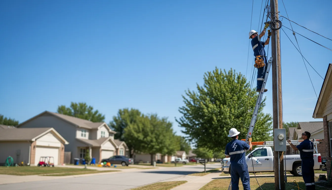 Residential electrician providing installation services in Davenport, NE